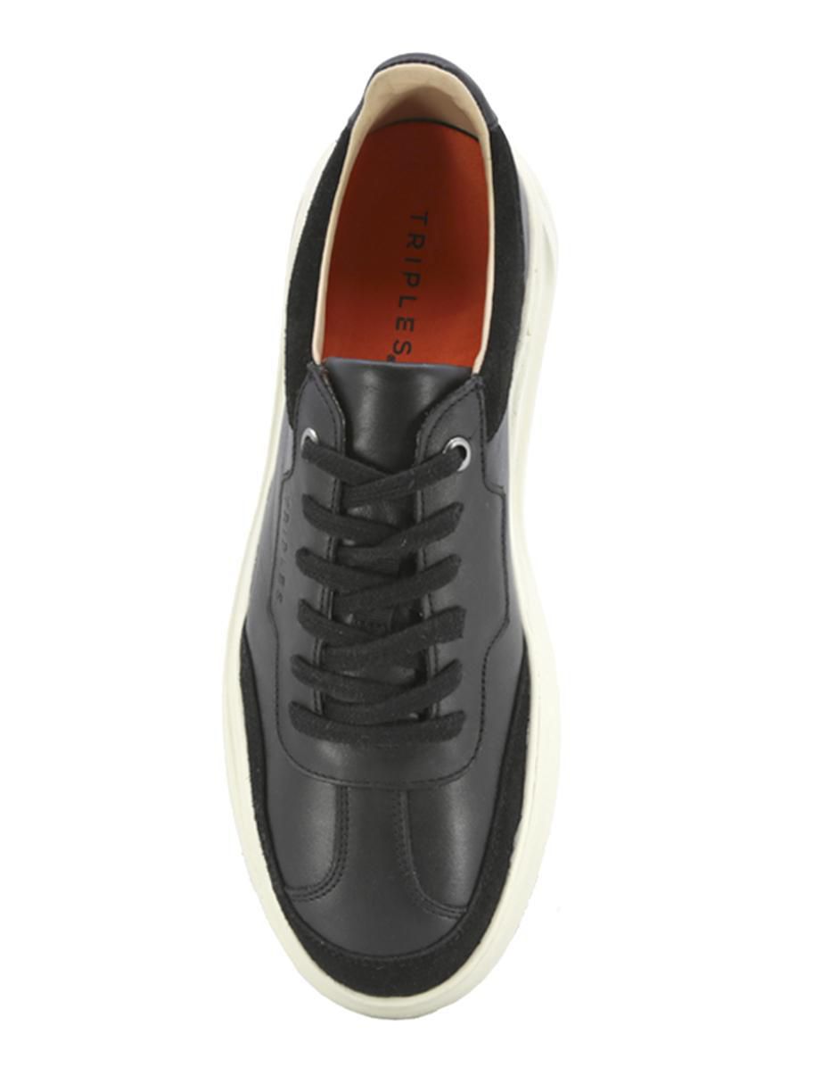 Tenis de piel para hombre