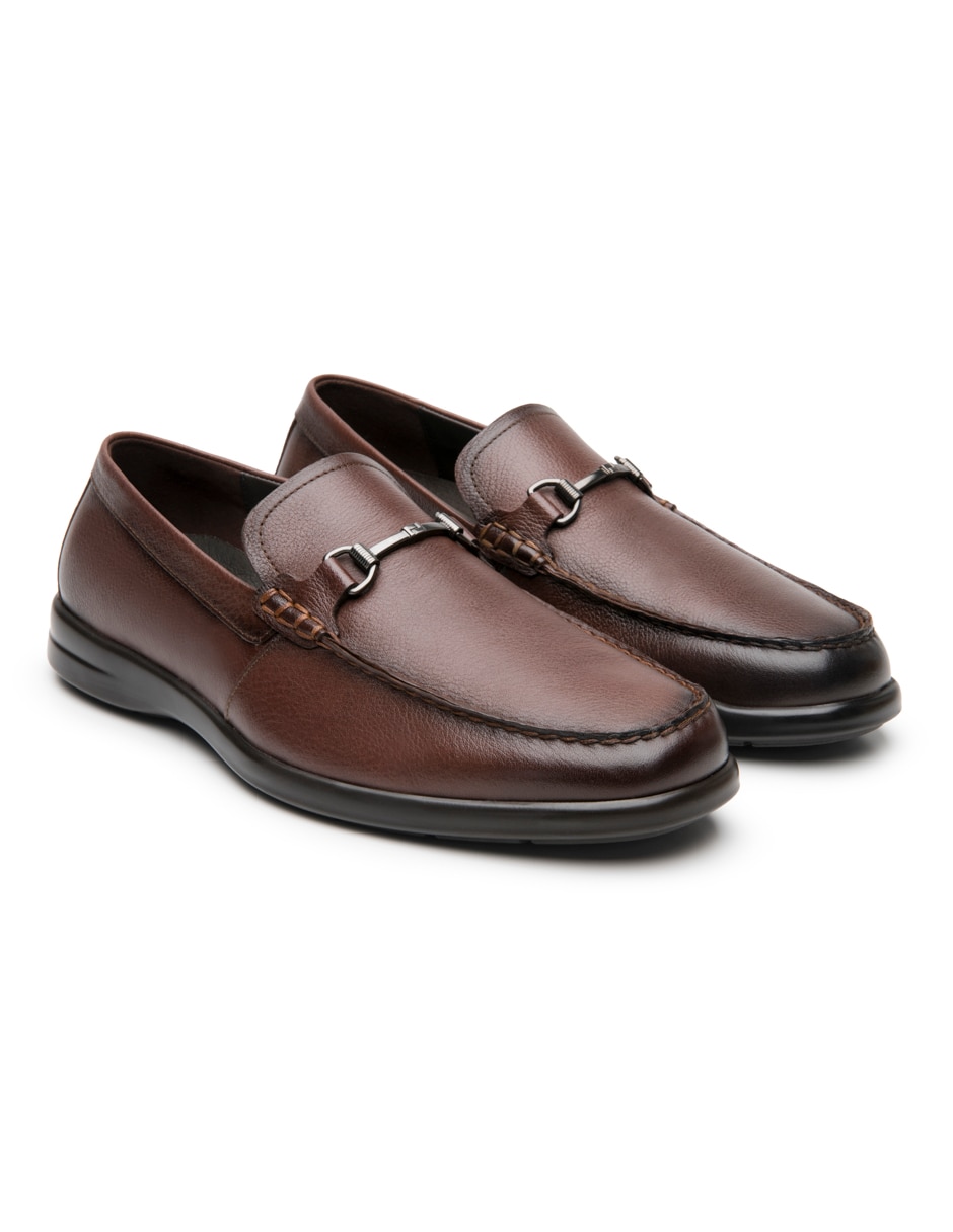 Zapato mocasín flexi semivestir para hombre