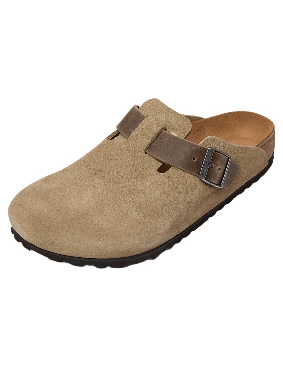 Sandalia Birkenstock Boston Leve/Leoi Faded Khaki Para Hombre