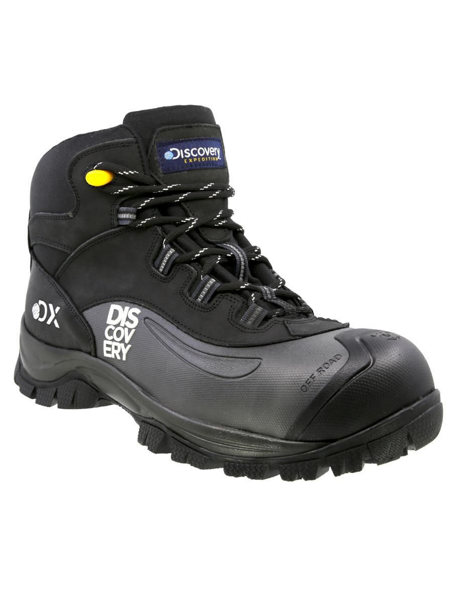Bota industrial de cuero y piel
