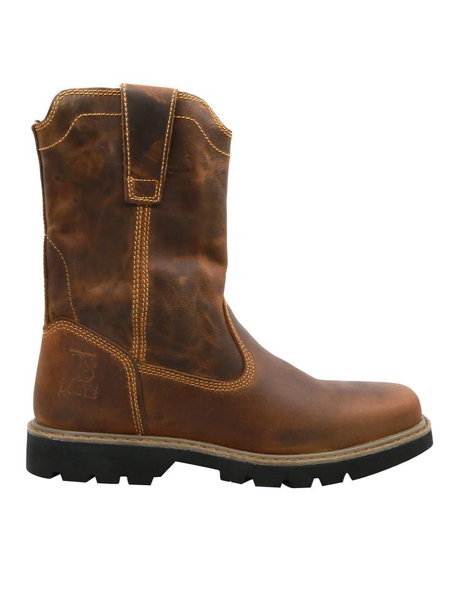 Bota/botín texaban trabajo de piel para hombre