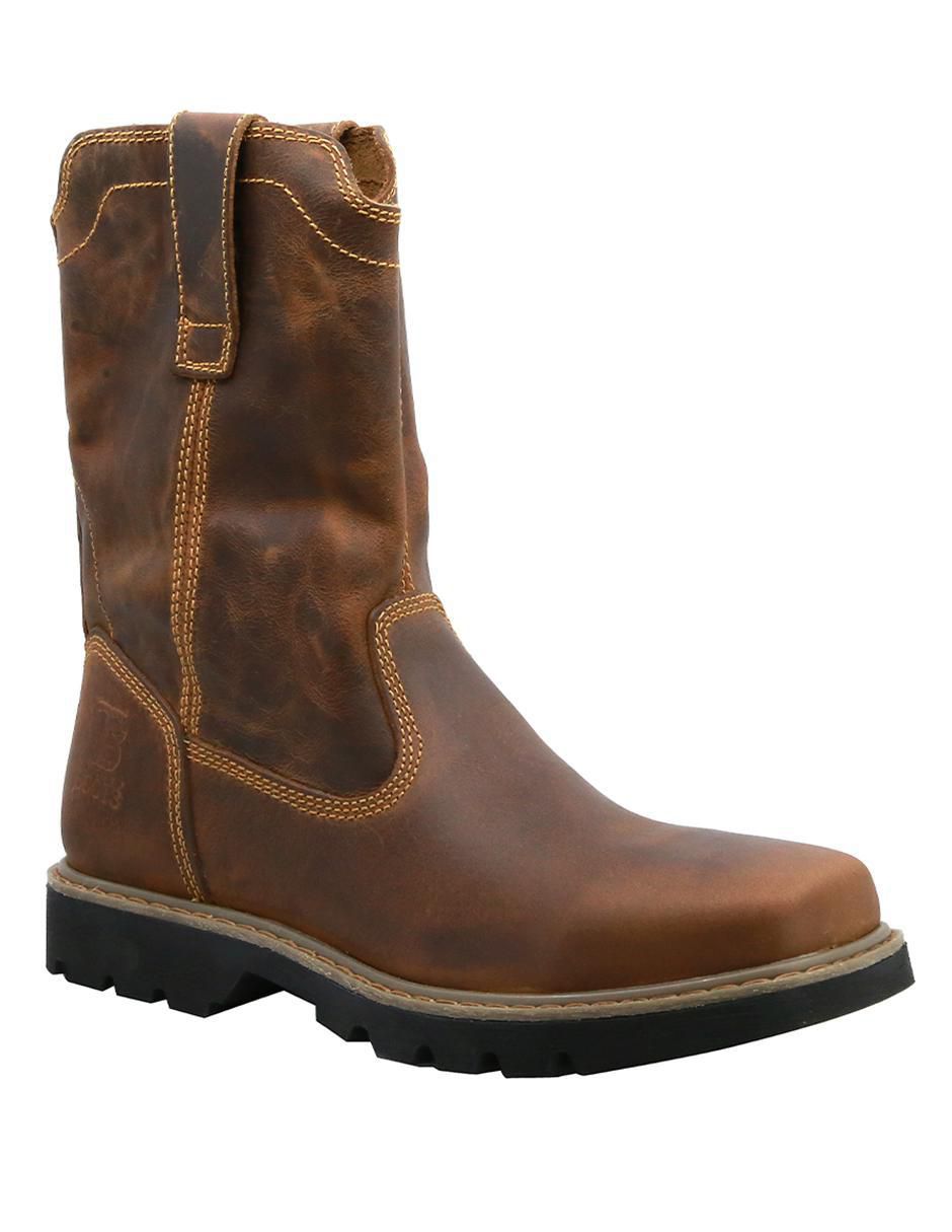 Bota/botín trabajo de piel para hombre