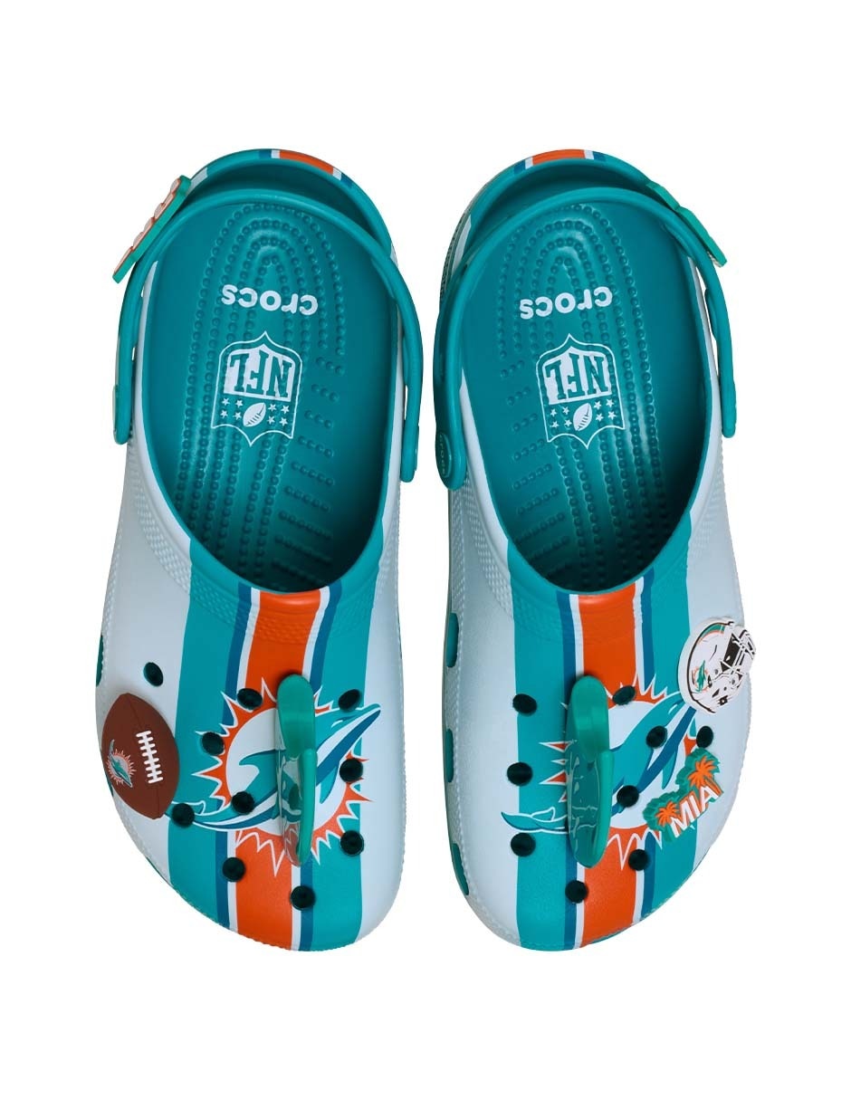 Sandalia crocs NFL miami dolphins cls clg para hombre