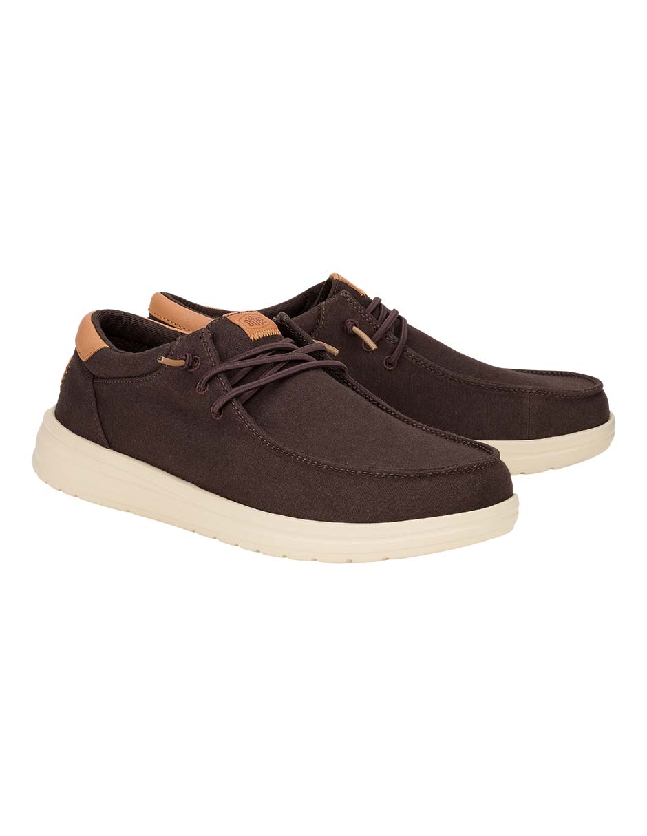 Mocasín hey dude paul canvas para hombre