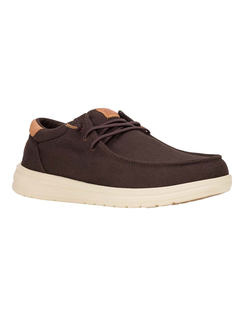 Mocasín hey dude paul canvas para hombre