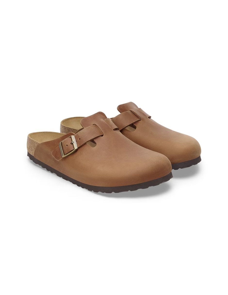 Sandalia Birkenstock Boston Piel Cognac para hombre