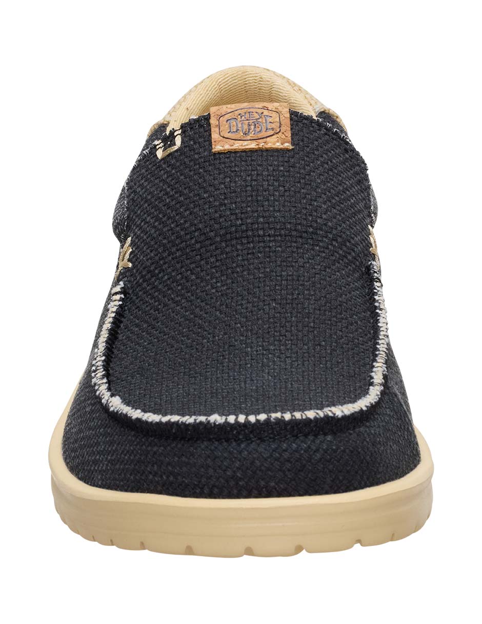 Slip on hey dude mikka braided blk/bt para hombre