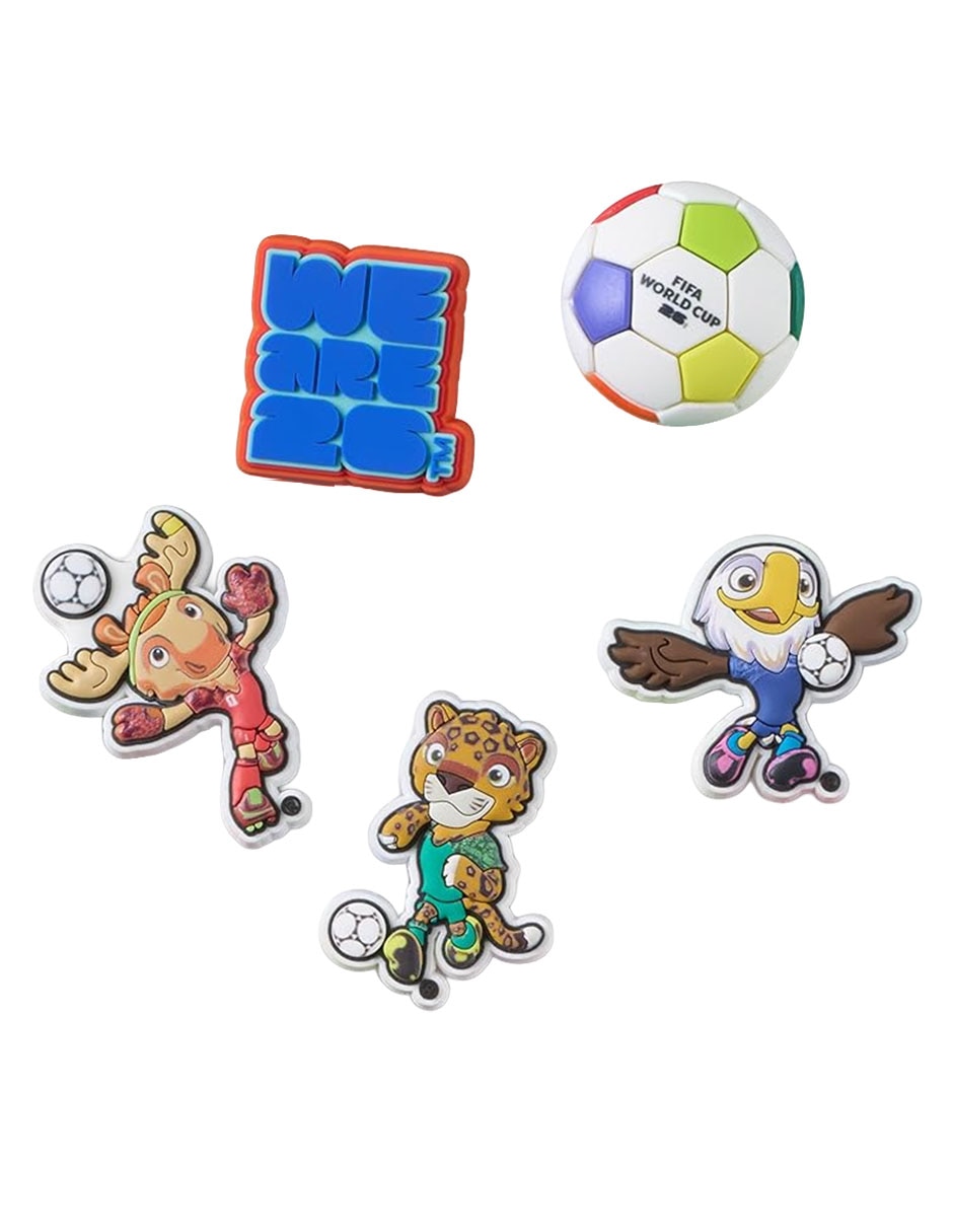 Set de jibbitz fifa 5 piezas crocs