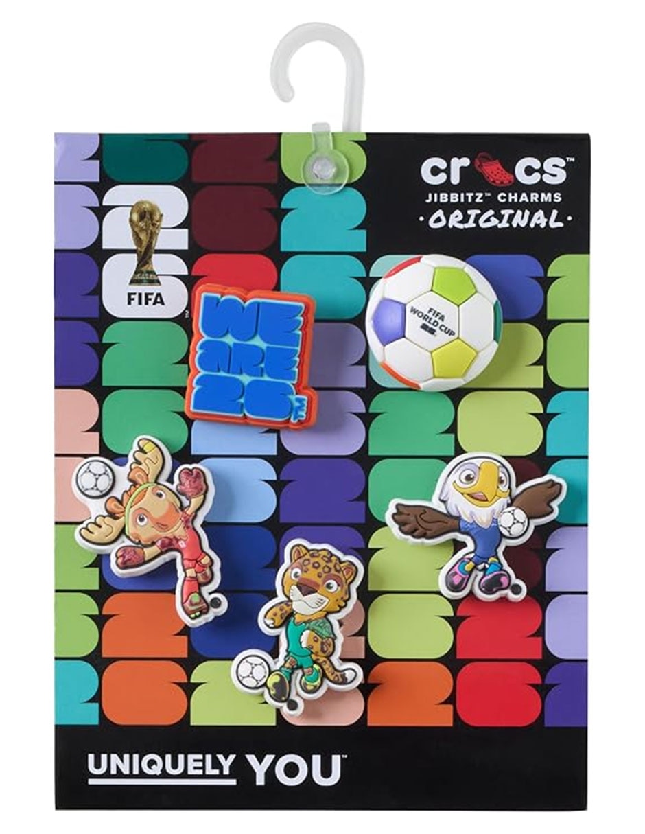 Set de jibbitz fifa 5 piezas