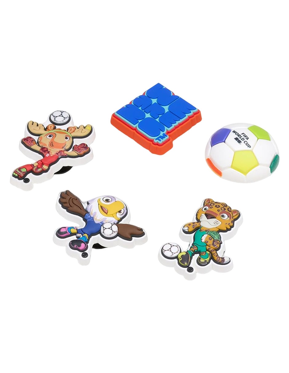 Set de jibbitz fifa 5 piezas crocs