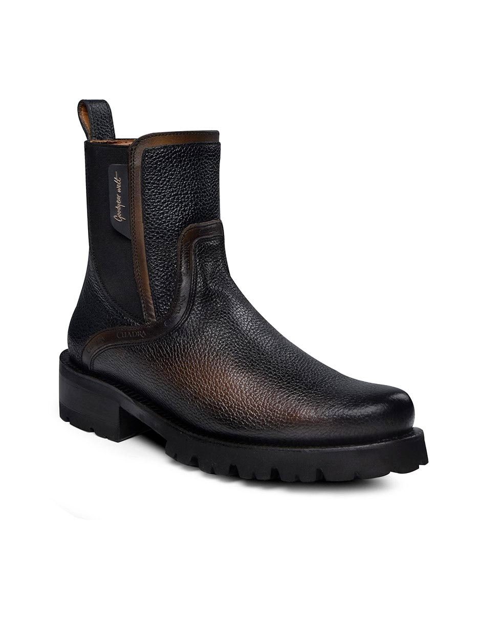 Botín de piel para hombre
