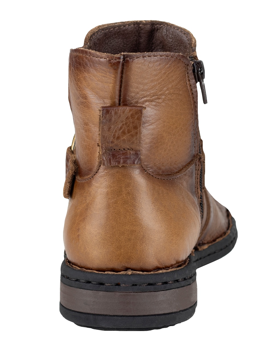 Bota/botín sin familia de piel para hombre 3