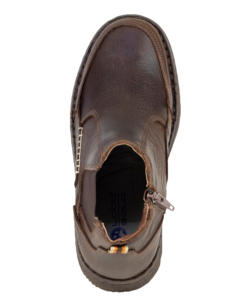 Bota de piel para hombre