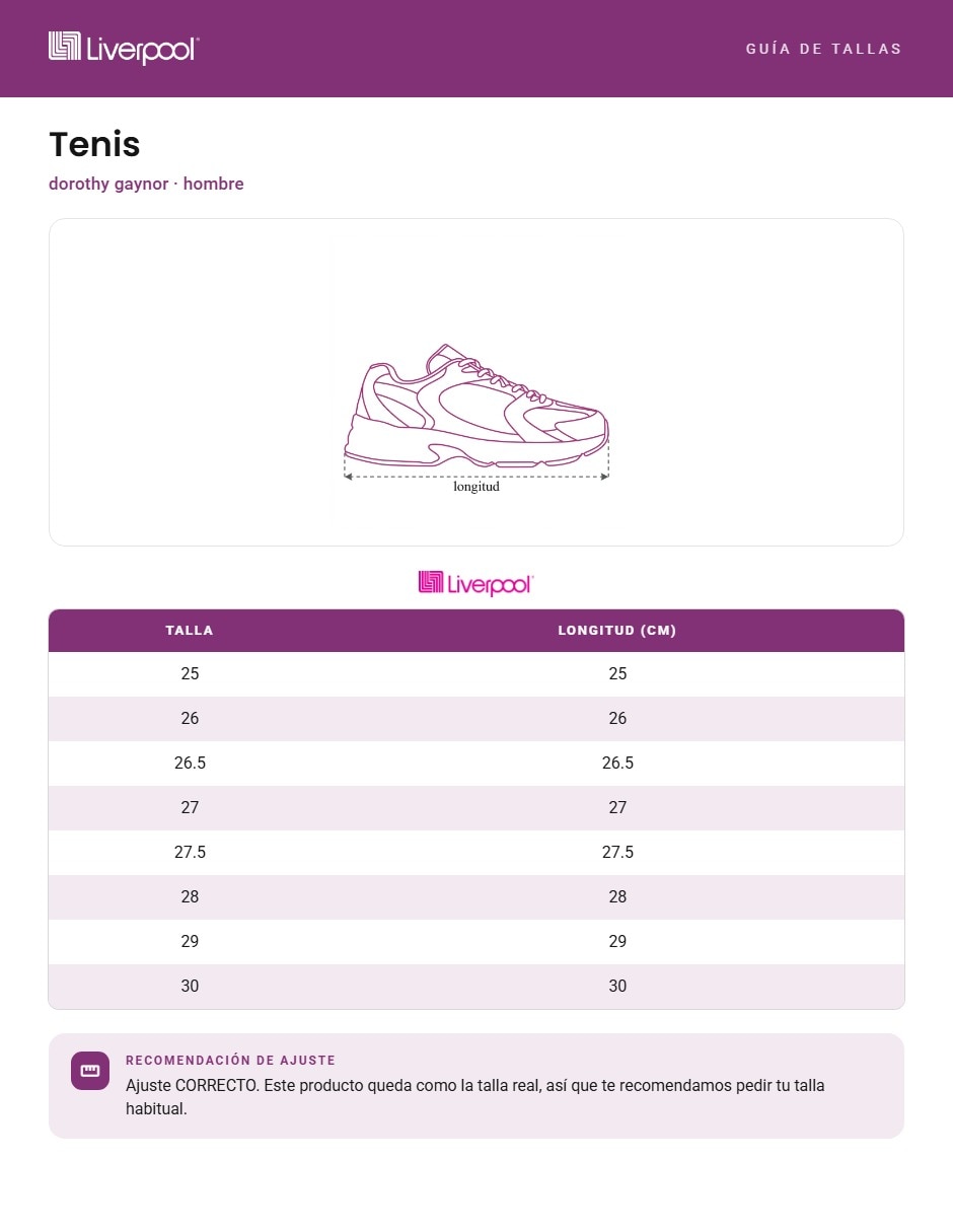Tenis para hombre