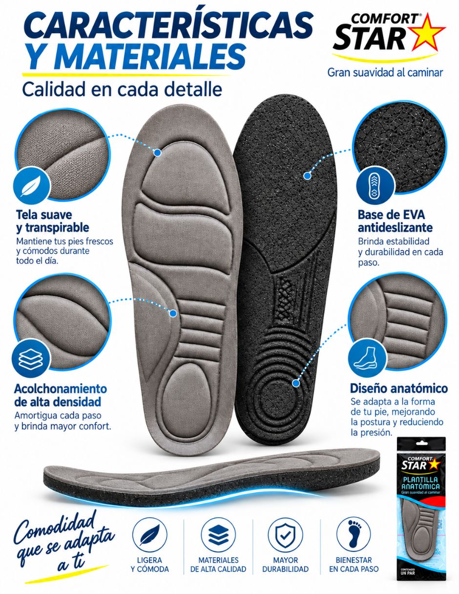 Plantilla comfort 5