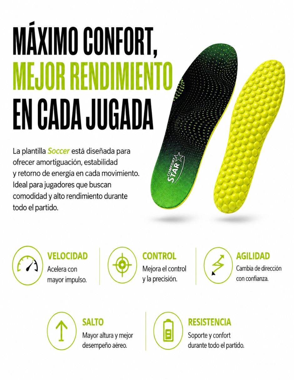 Plantilla deportiva Comfort Star