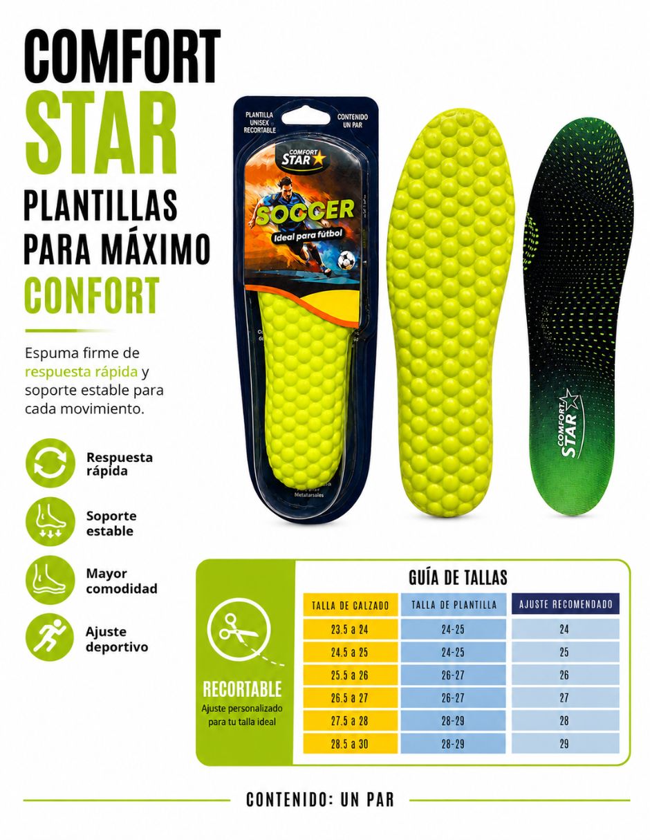 Plantilla deportiva Comfort Star