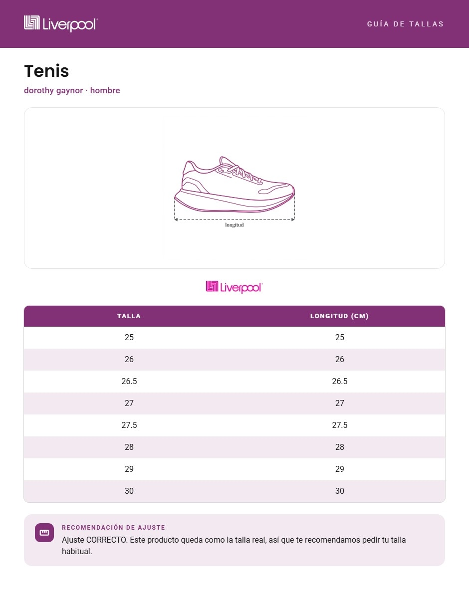 Tenis para hombre