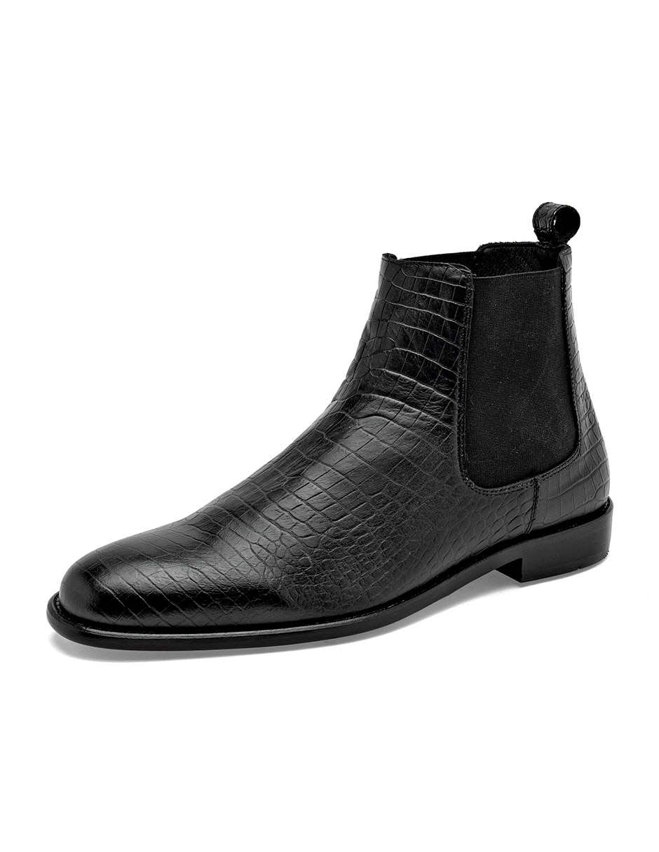 Botín Oi26 de piel para hombre 4