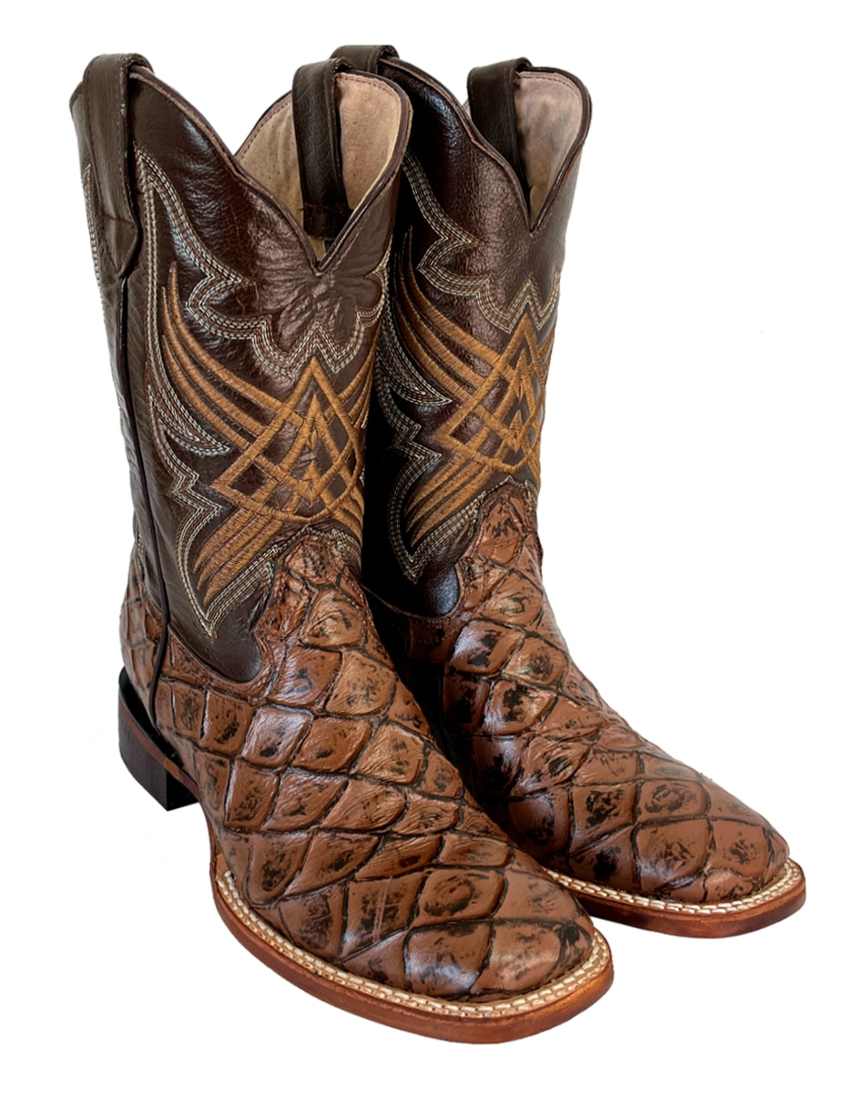 Bota vaquero de piel para hombre 2