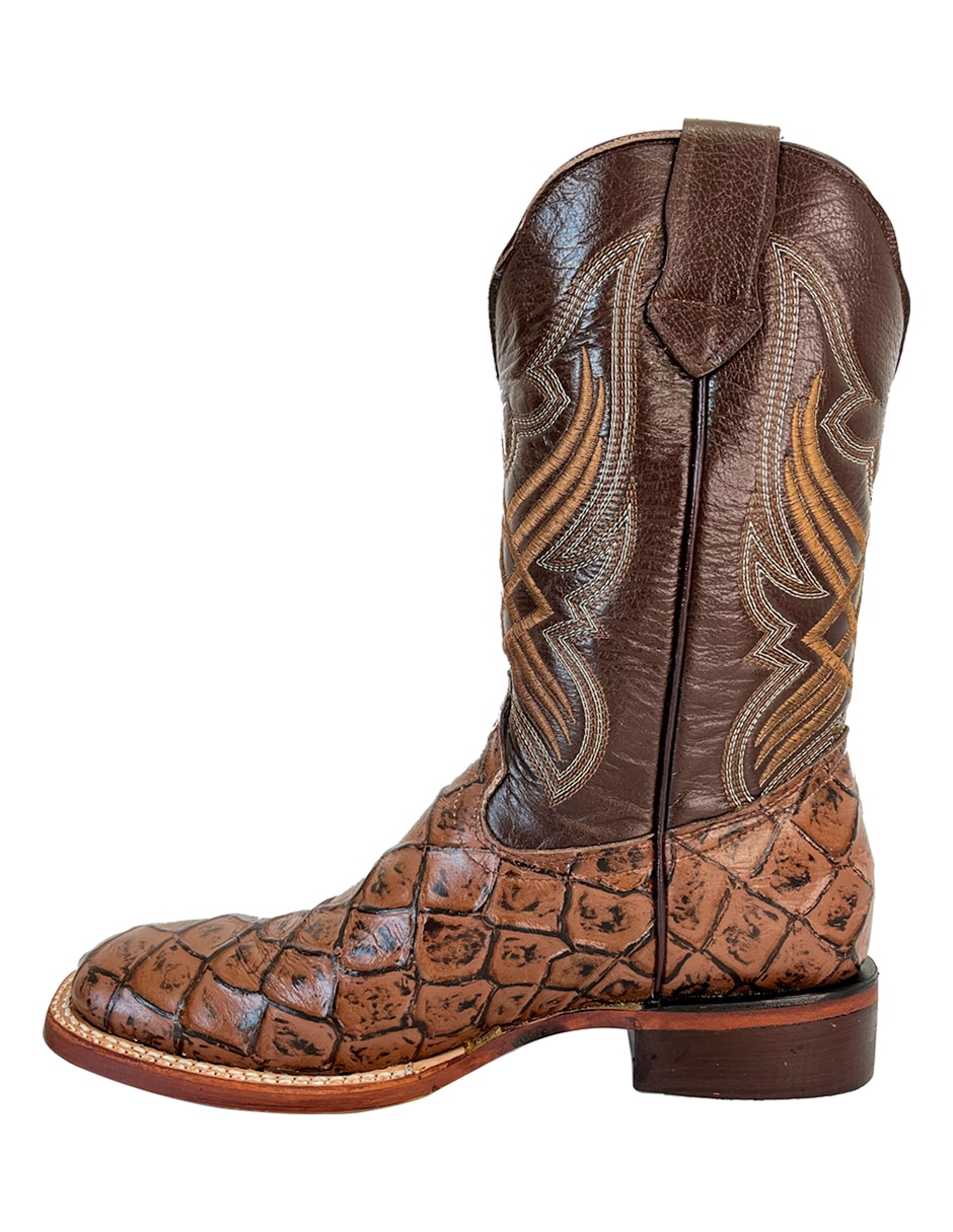 Bota vaquero de piel para hombre 5