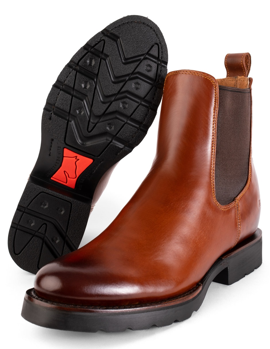 Bota chelsea de piel para hombre 7