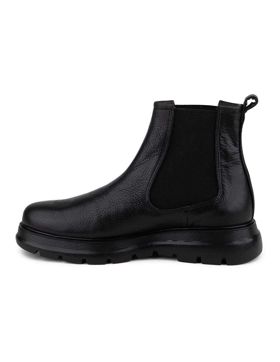 Bota logan black de piel para hombre 2