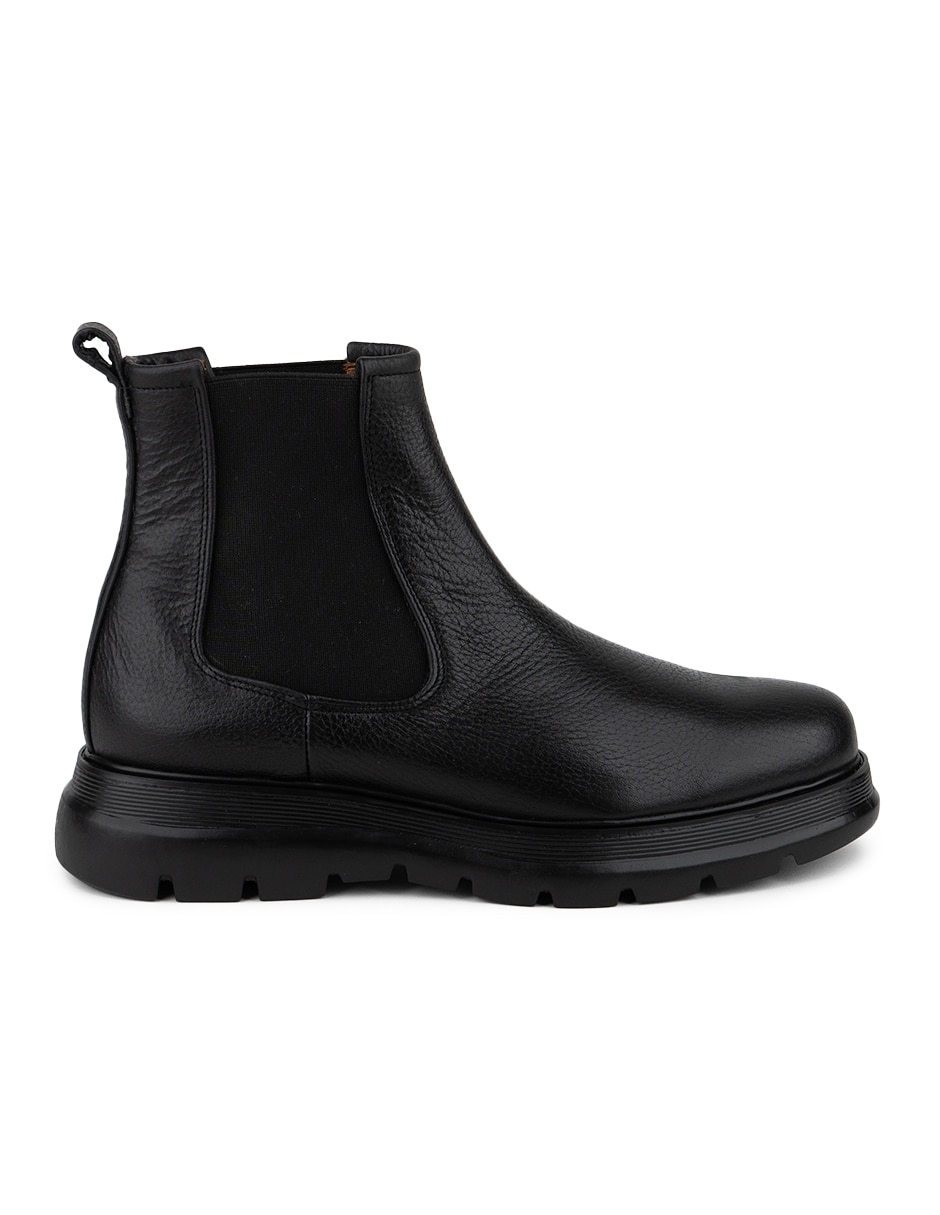 Bota logan black de piel para hombre 4