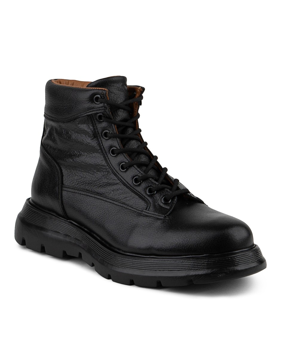 Bota boston black de piel para hombre Bota boston black de piel para hombre