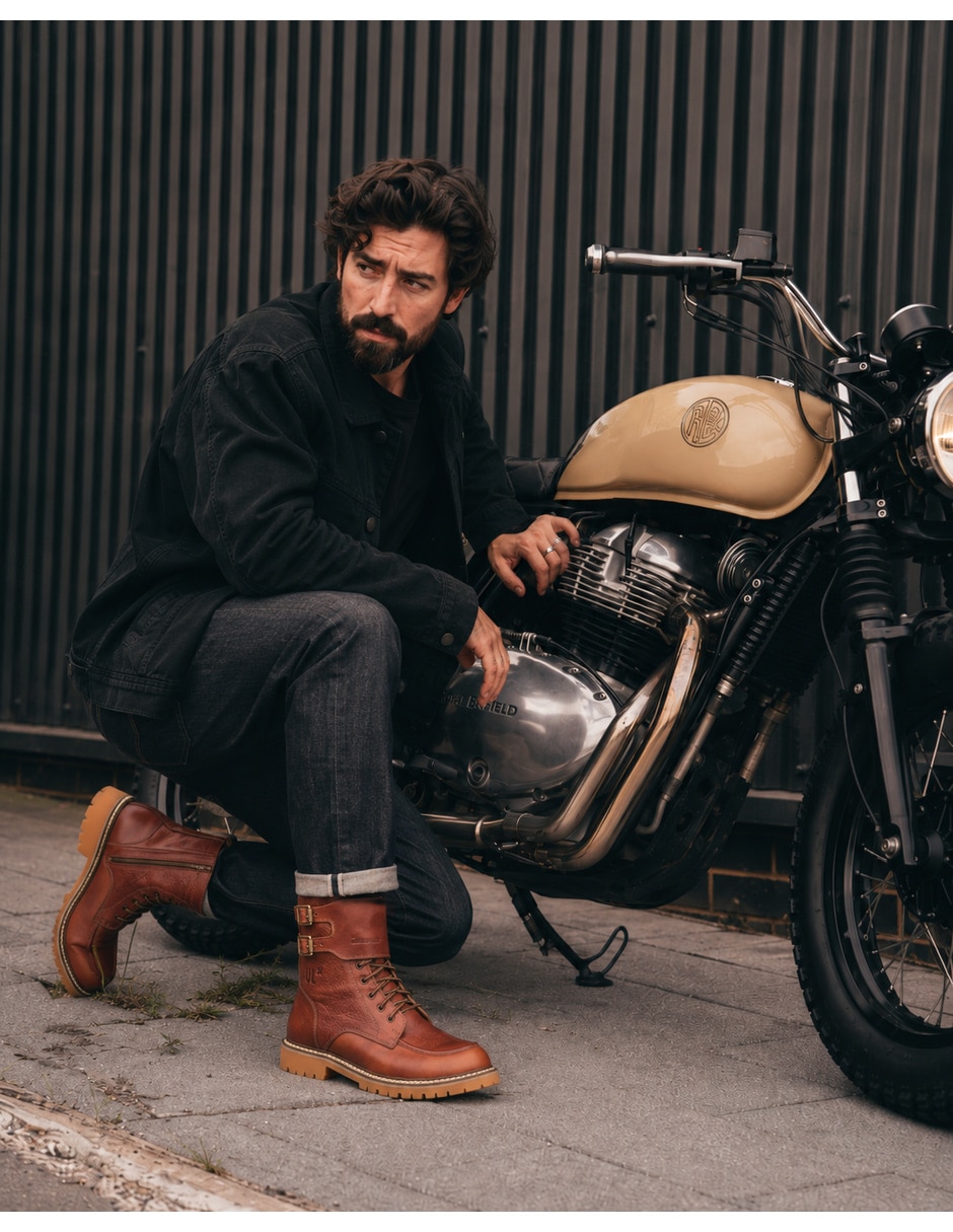 Bota dooney de piel para hombre 5