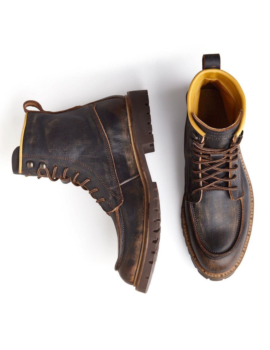 Bota mg botas de piel para hombre 4