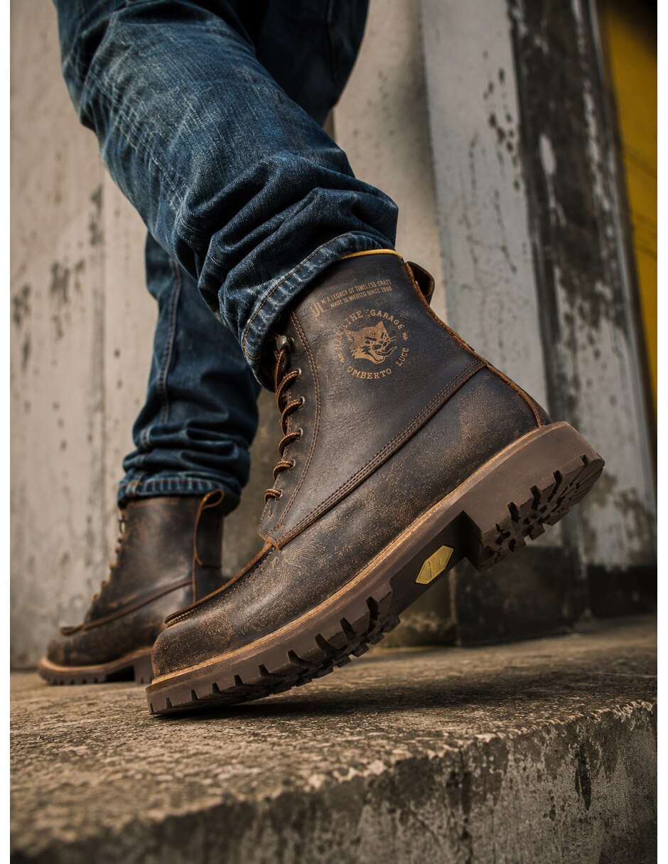 Bota mg botas de piel para hombre 6