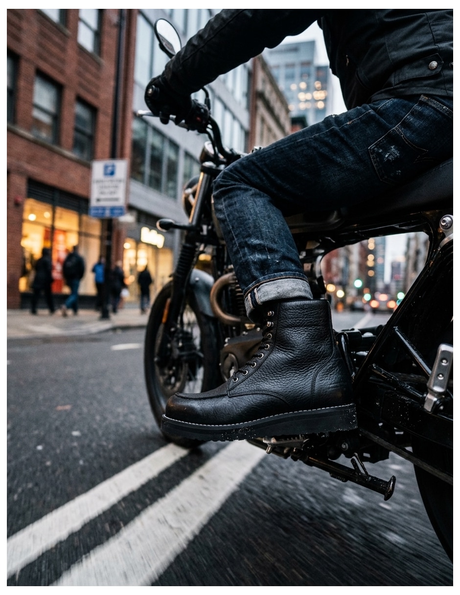 Bota/Botín Motociclistas Heritage de Cuero para hombre