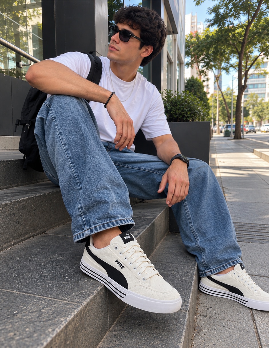 Tenis de piel(si aplica) COURT CLASSIC VULC FS para hombre 11