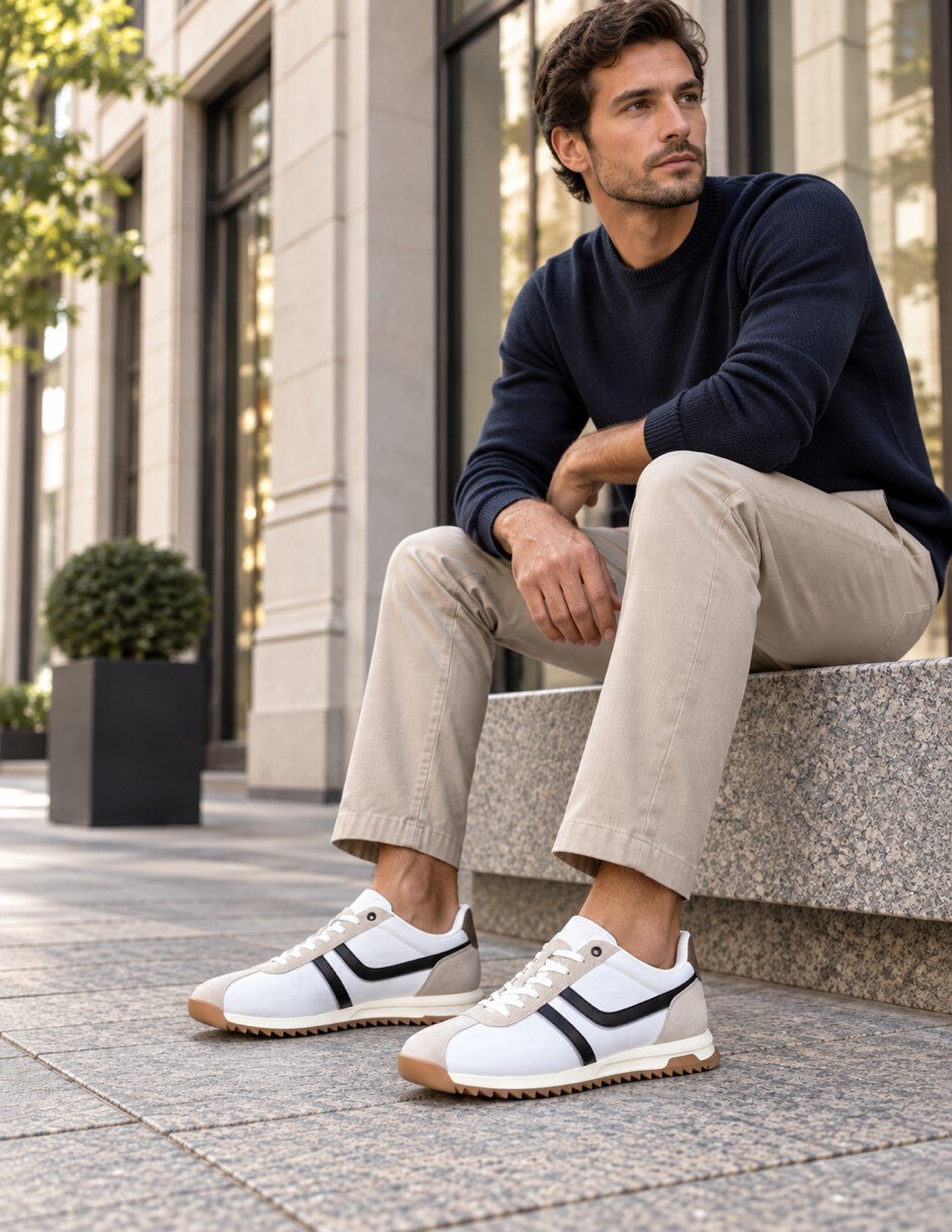 Tenis de piel(si aplica) para hombre 7