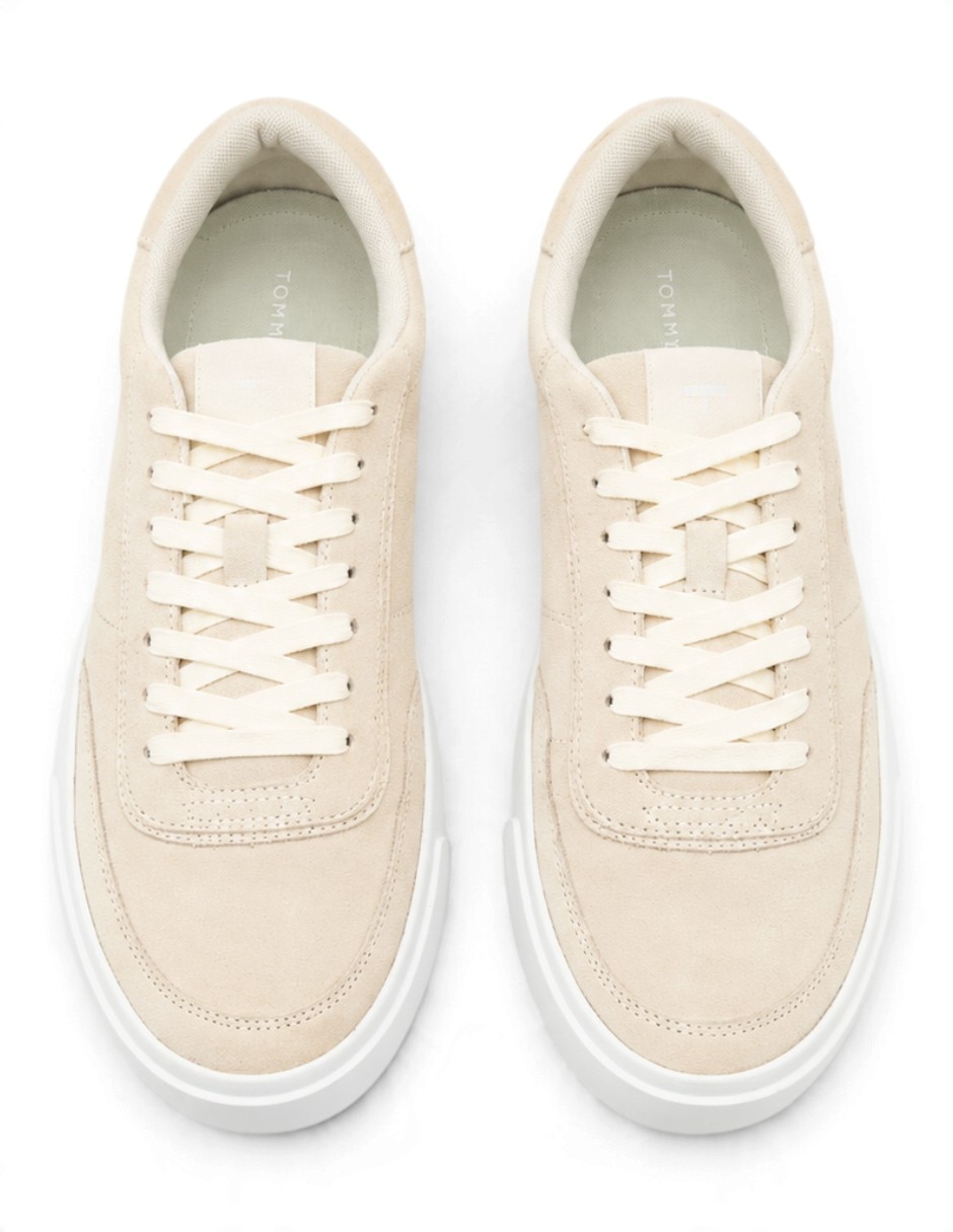 Tenis th monogram suede court trainers para hombre 5