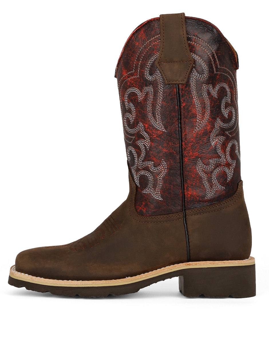 Bota de piel para hombre