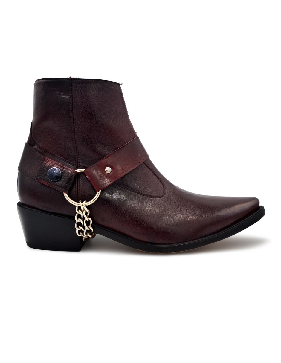 Bota de piel para hombre