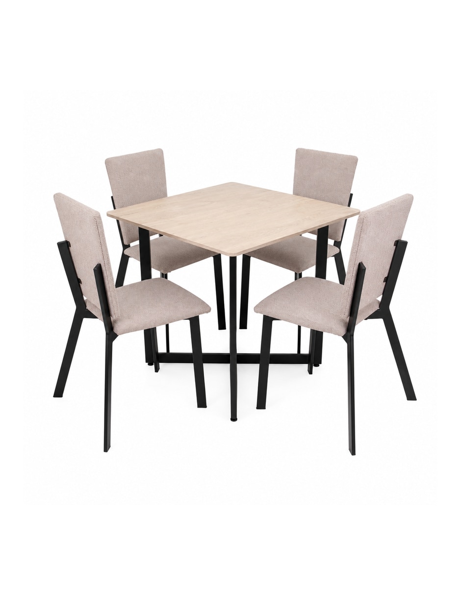 Comedor Luxen para 4 personas de MDF Comedor Luxen para 4 personas de MDF