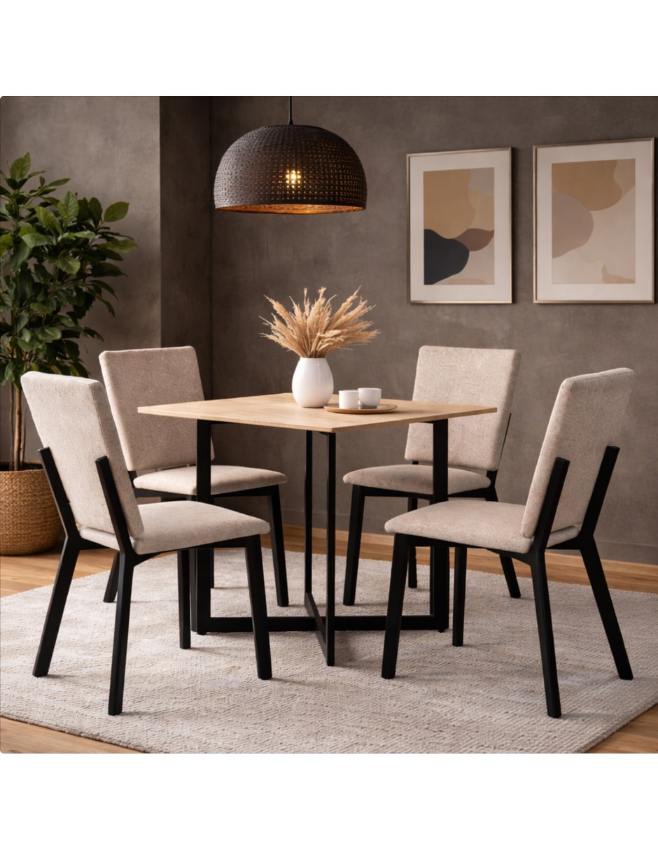Comedor Luxen para 4 personas de MDF 14