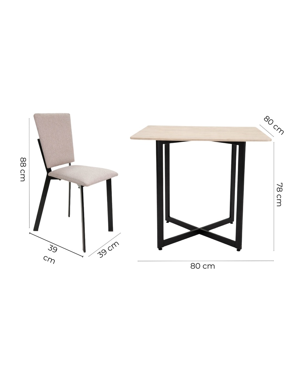 Comedor Luxen para 4 personas de MDF 15